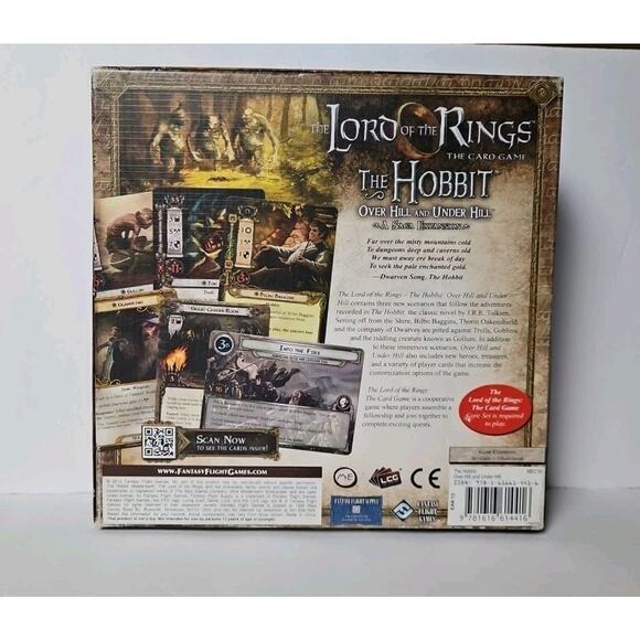 LORD OF THE RINGS: THE HOBBIT OVER HILL UNDER HILL Expansion Used Complete - Picture 2 of 6